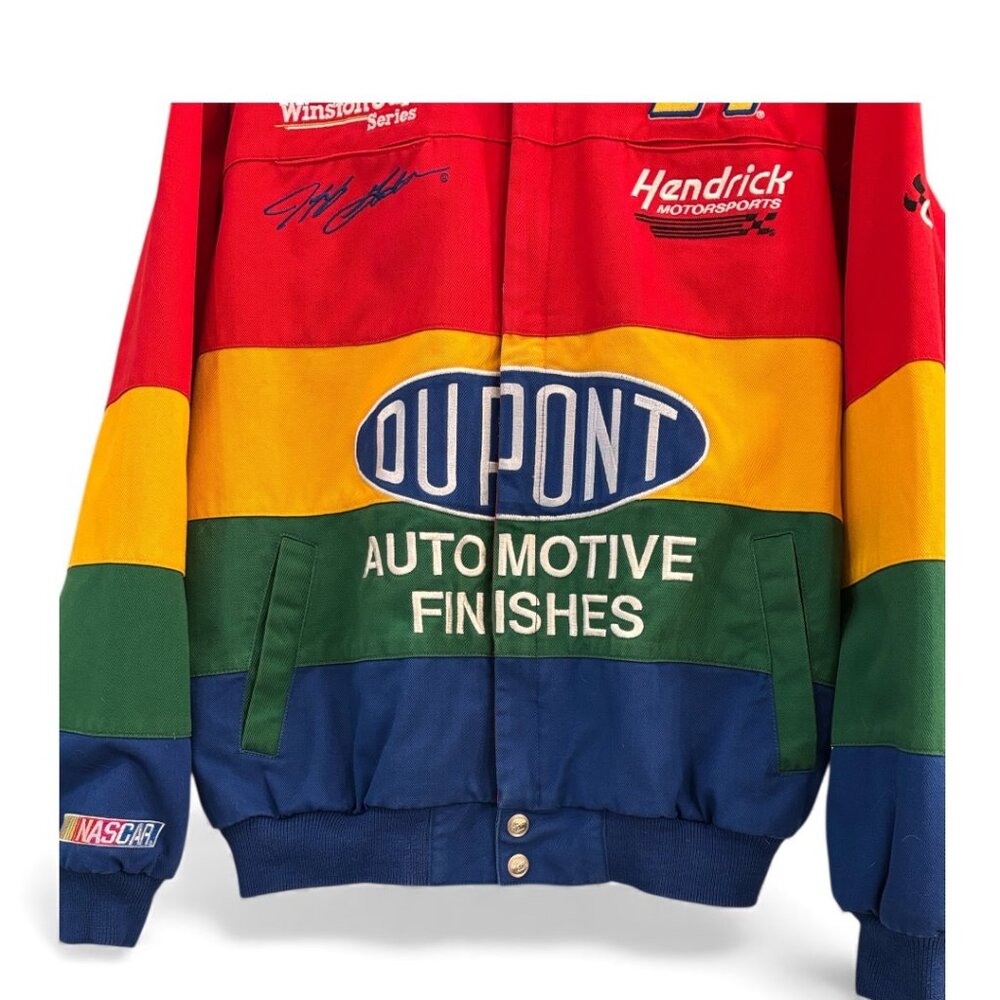 Vintage Jeff Gordon 24 Dupont Multi-Color Chase Authentics NASCAR Jacket M” - Picture 10 of 15